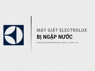 Máy giặt Electrolux bị ngập nước: Bí quyết từ chuyên gia