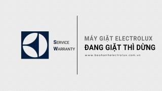 Máy giặt Electrolux đang giặt thì dừng lại? 